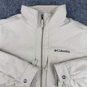 Columbia Loma Vista II Jacket Mens Medium Tan Fleece Lined Insulated Outdoorsman